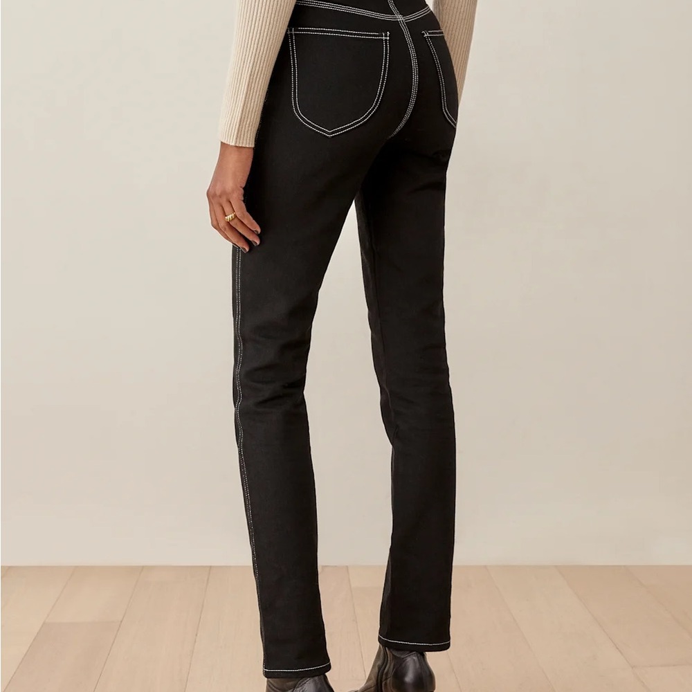 Reformation Sierra High Rise Straight Long Jeans